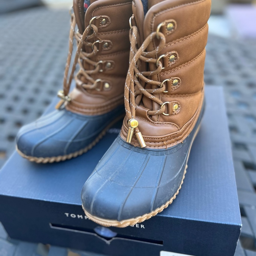 Tommy Hilfiger Women’s Raziel Dark Blue Boots - Picture 11 of 15